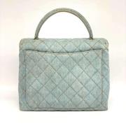 Pre-owned Canvas handbags Chanel Vintage , Blue , Dames