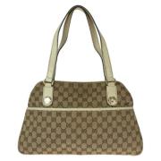 Pre-owned Canvas gucci-bags Gucci Vintage , Beige , Dames