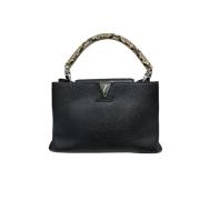 Pre-owned Leather handbags Louis Vuitton Vintage , Black , Dames