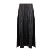 Leren Rok Arma , Black , Dames