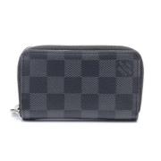 Pre-owned Canvas wallets Louis Vuitton Vintage , Black , Dames