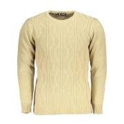 Twisted Crew Neck Sweater U.s. Polo Assn. , Beige , Heren