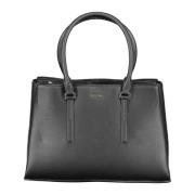 Zwarte Dames Schoudertas met Vakken Calvin Klein , Black , Dames