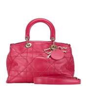 Pre-owned Leather handbags Dior Vintage , Pink , Dames