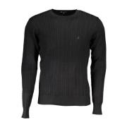 Geborduurde Crew Neck Sweater van Nylon U.s. Polo Assn. , Black , Here...