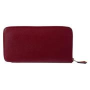 Pre-owned Leather wallets Hermès Vintage , Red , Dames