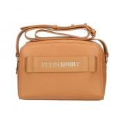 Beige Crossbody Tas met Logo Plein Sport , Beige , Dames