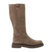 Meisjes Leren Laarzen Stijlvol Comfortabel Nerogiardini , Beige , Dame...