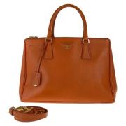 Pre-owned Leather prada-bags Prada Vintage , Orange , Dames