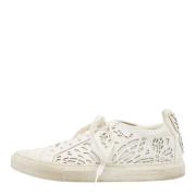 Pre-owned Leather sneakers Sophia Webster Pre-owned , White , Dames