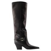 Leather boots Paris Texas , Black , Dames