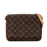 Pre-owned Canvas louis-vuitton-bags Louis Vuitton Vintage , Brown , Da...