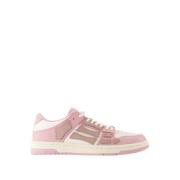 Roze Leren Lage Top Sneakers Amiri , Pink , Dames