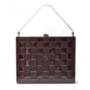 Pre-owned Leather louis-vuitton-bags Louis Vuitton Vintage , Red , Dam...