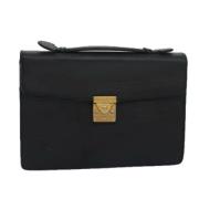 Pre-owned Leather handbags Versace Pre-owned , Black , Dames