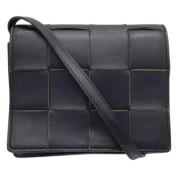 Pre-owned Leather shoulder-bags Bottega Veneta Vintage , Black , Dames