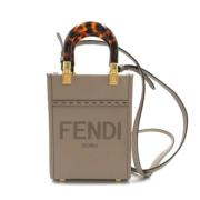 Pre-owned Leather fendi-bags Fendi Vintage , Brown , Dames