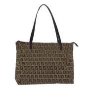 Pre-owned Canvas totes Fendi Vintage , Brown , Dames