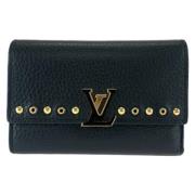 Pre-owned Leather wallets Louis Vuitton Vintage , Black , Dames