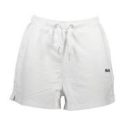 Witte Korte Shorts voor Vrouwen Fila , White , Dames