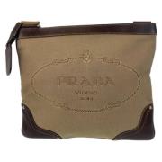 Pre-owned Canvas prada-bags Prada Vintage , Beige , Dames