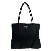 Pre-owned Canvas prada-bags Prada Vintage , Black , Dames