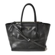 Pre-owned Leather prada-bags Prada Vintage , Black , Dames