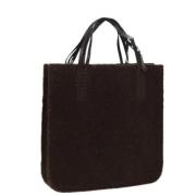 Pre-owned Wool totes Chanel Vintage , Brown , Dames