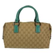 Pre-owned Canvas gucci-bags Gucci Vintage , Beige , Dames