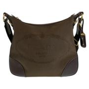 Pre-owned Canvas prada-bags Prada Vintage , Brown , Dames