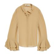 Zijden overhemd Chloé , Beige , Dames