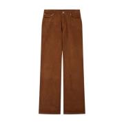 Hoge Taille Rechte Pijp 70s Jeans A.p.c. , Brown , Dames