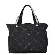 Pre-owned Canvas totes Chanel Vintage , Black , Dames