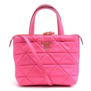 Pre-owned Canvas prada-bags Prada Vintage , Pink , Dames