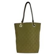 Pre-owned Canvas gucci-bags Gucci Vintage , Yellow , Dames