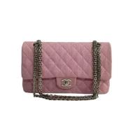 Pre-owned Cotton crossbody-bags Chanel Vintage , Pink , Dames