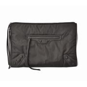 Pre-owned Canvas clutches Balenciaga Vintage , Black , Dames