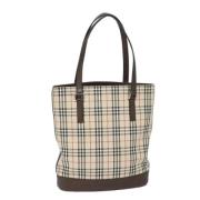 Pre-owned Canvas totes Burberry Vintage , Beige , Dames