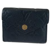 Pre-owned Leather wallets Louis Vuitton Vintage , Black , Dames