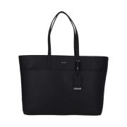 Zwarte Eco Leren Winkeltas Calvin Klein , Black , Dames