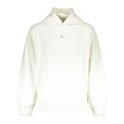 Hoodie Wit Lange Mouw Calvin Klein , White , Heren