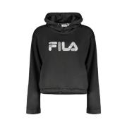 Hoodie met print en zakken Fila , Black , Dames