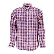 Lange Mouw Button Down Shirt Blauw Gant , Multicolor , Heren