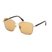 Goud/Geelbruin Zonnebril Fern Tom Ford , Brown , Unisex