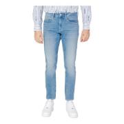 Blauwe versleten jeans voor mannen Tommy Hilfiger , Blue , Heren