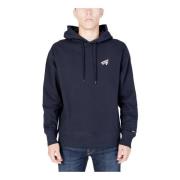 Blauwe Hoodie Heren Herfst/Winter Tommy Hilfiger , Blue , Heren