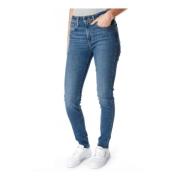 High Rise Skinny Jeans Levi's , Blue , Dames