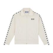 Black Star Zip Sweater Golden Goose , White , Dames