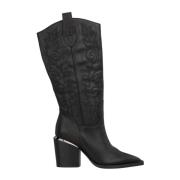 Geborduurde gehakte cowboy laars Alma EN Pena , Black , Dames