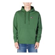 Groene Hoodie Mannen Herfst/Winter Tommy Hilfiger , Green , Heren